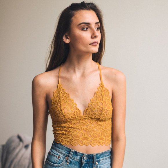 Flower Lace Bralette Cami NWT - Picture 1 of 3